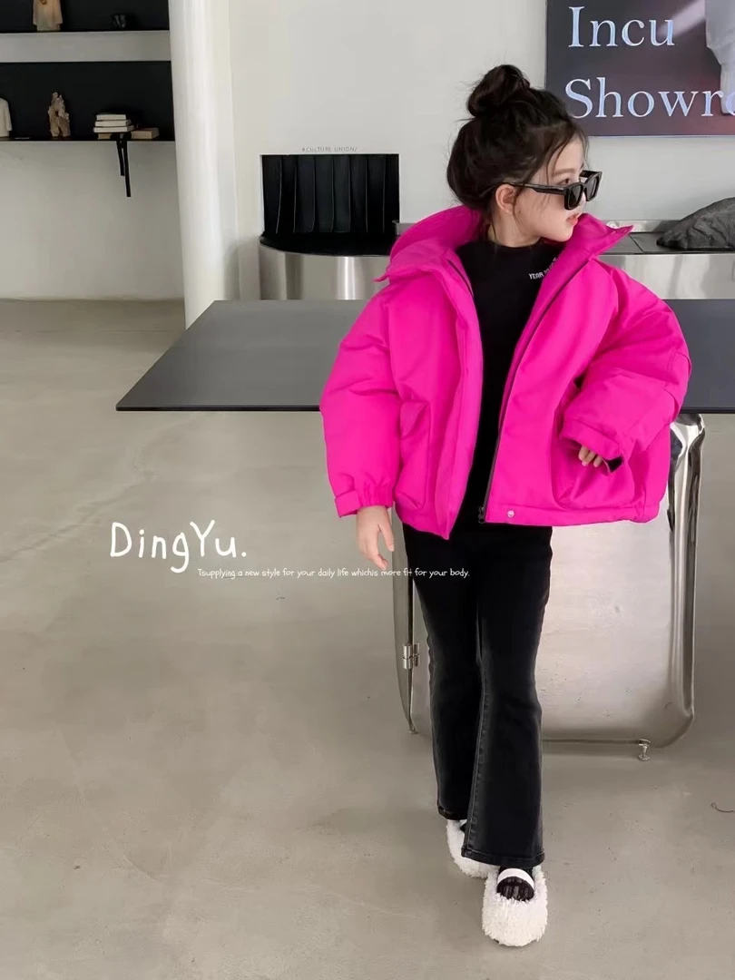 贰**编码【001-030】现货金发扣号高端儿童服洋气2025男女童羽绒服