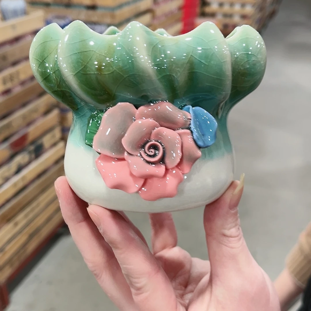 【闪购商品】陶瓷陶瓷多肉植物花盆