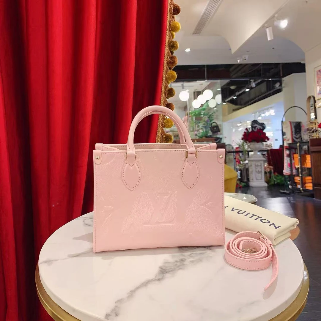 95新 LouisVuitton/路易威登 onthego小号单肩包芯片款82282017