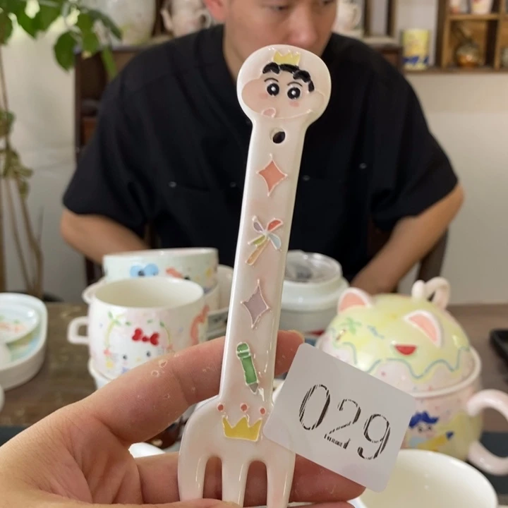 瓷片景德镇釉下彩手绘