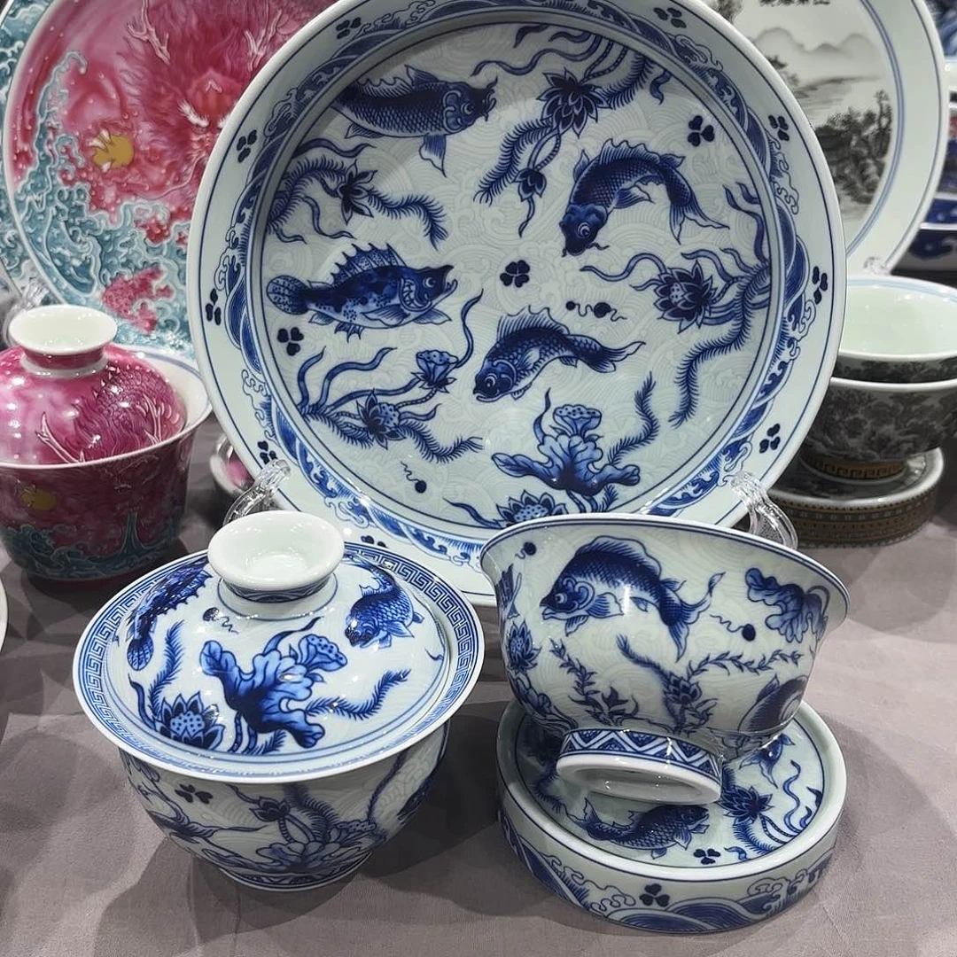 瓷片景德镇瓷器艺术半手