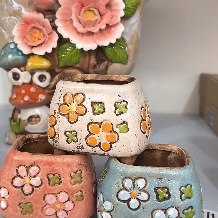 红陶粗陶多肉花盆