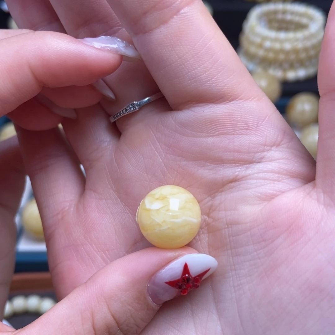 蜜蜡未镶嵌珠宝奇石14.3mm