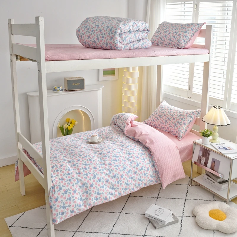 四季通用全棉床品套件学生宿舍