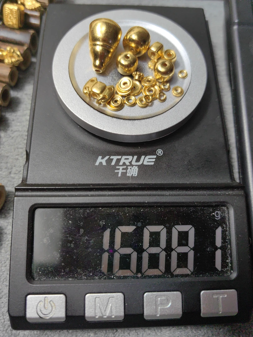 足金999三通万向轴背云弟子珠光珠黄金文玩配饰