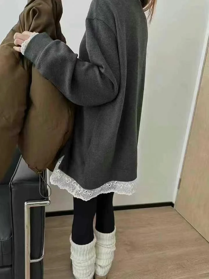 蕾丝T恤时尚休闲百搭拼接