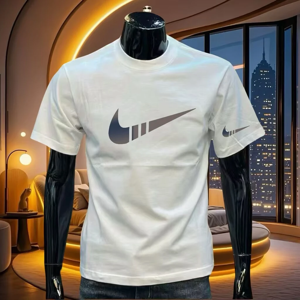 潮牌2025新款索罗娜凉感短袖t恤男舒适透气圆领休闲时尚男装上衣