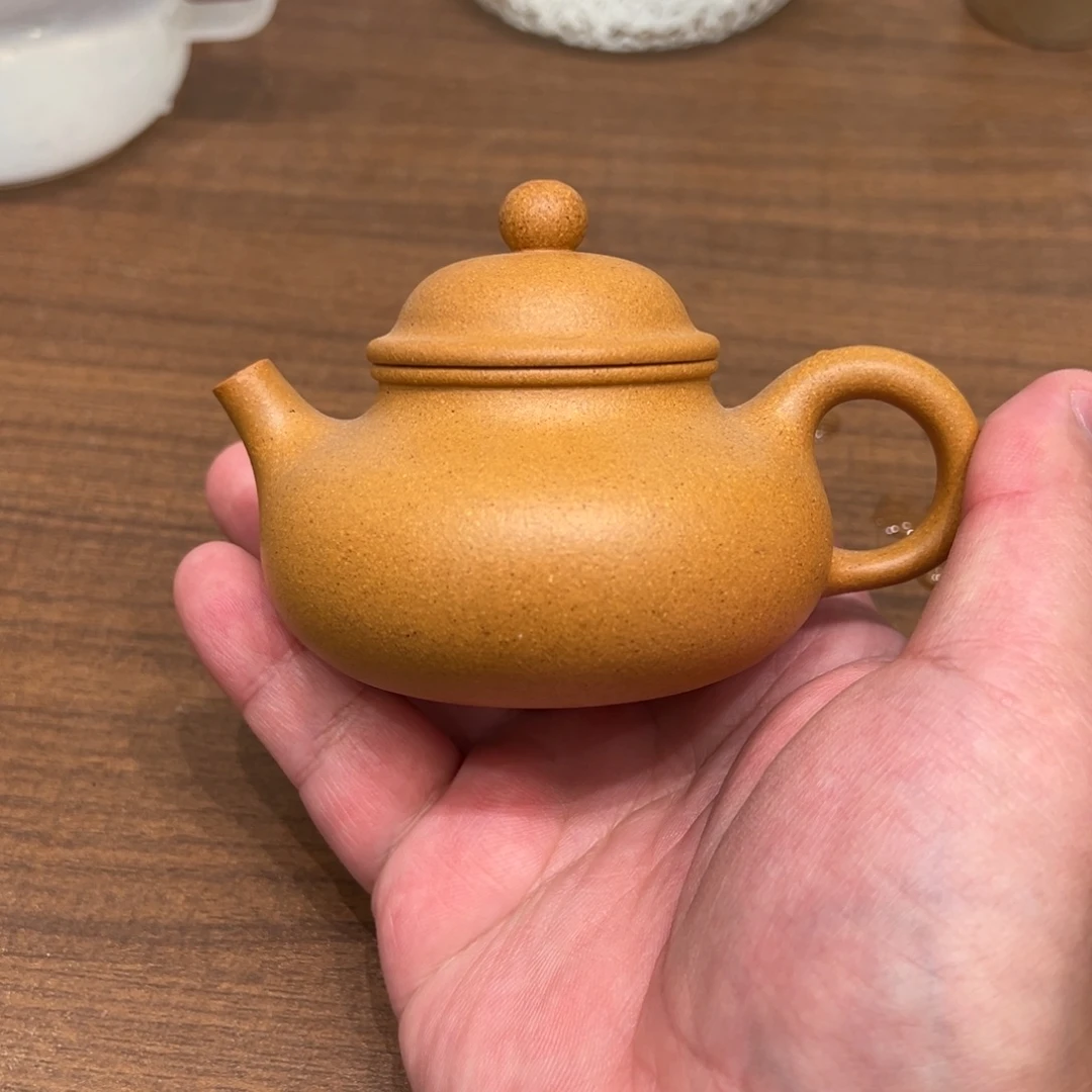 茶壶紫砂110cc黄金段容天