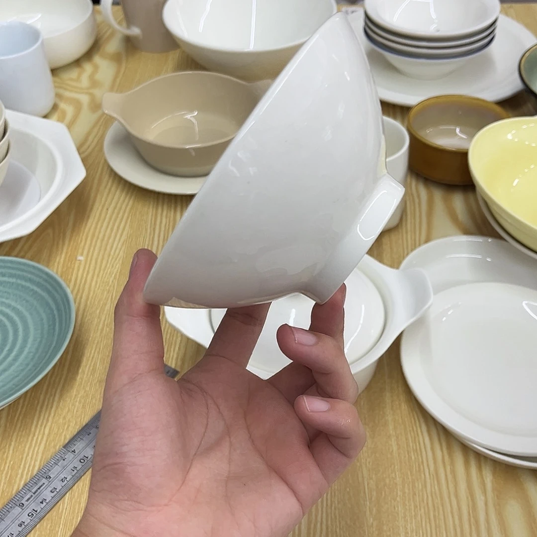 陶瓷暖白6寸斗笠碗