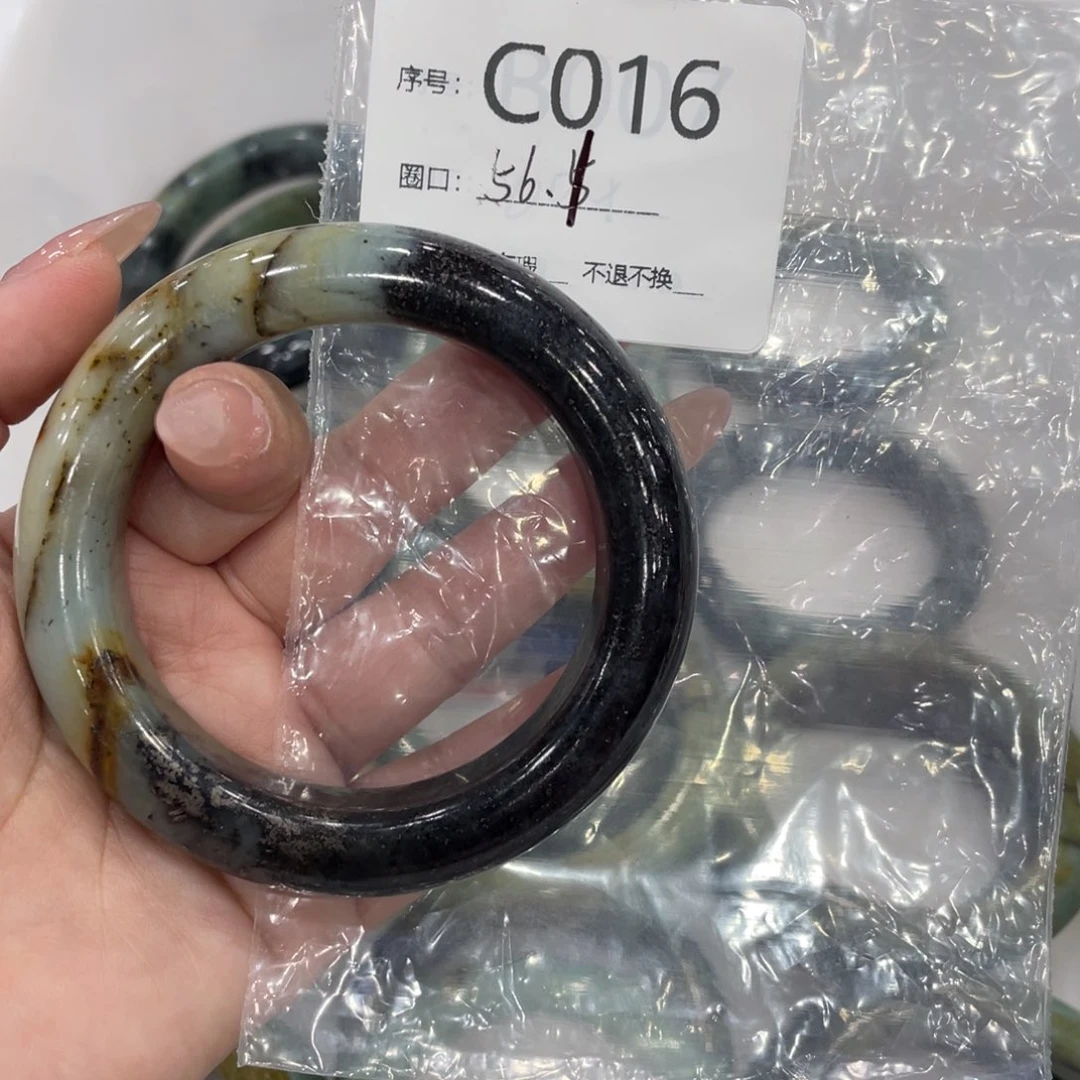 未镶嵌蛇纹石玉手镯