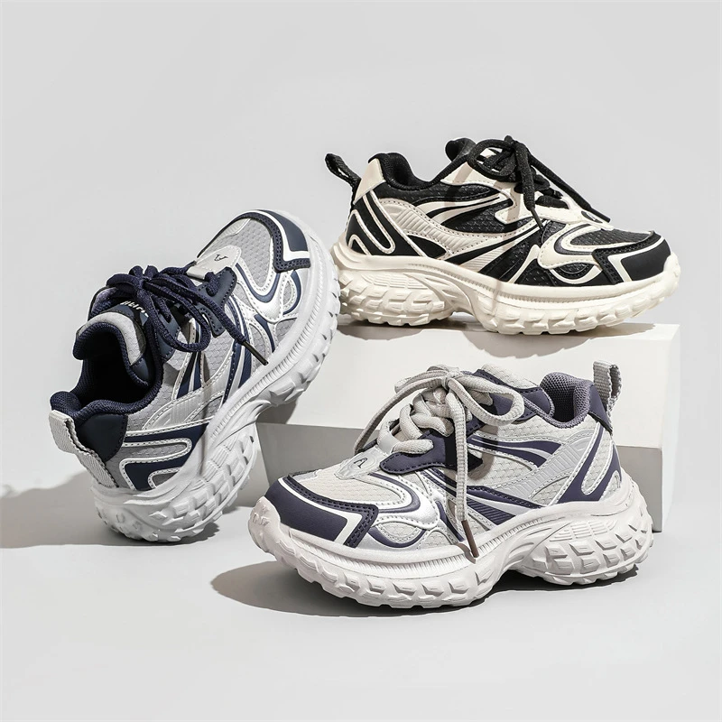 【春季上新】老爹鞋韩版时尚百搭网面透气魔术贴春秋ins运动鞋120QC