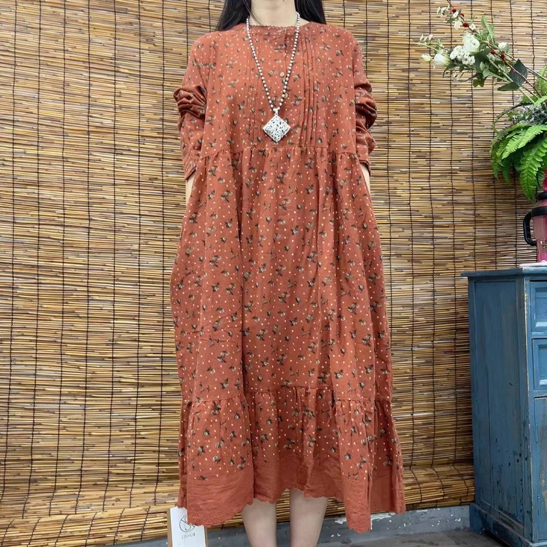 5791新款秋季洋气时尚减龄气质优雅连衣裙QZ