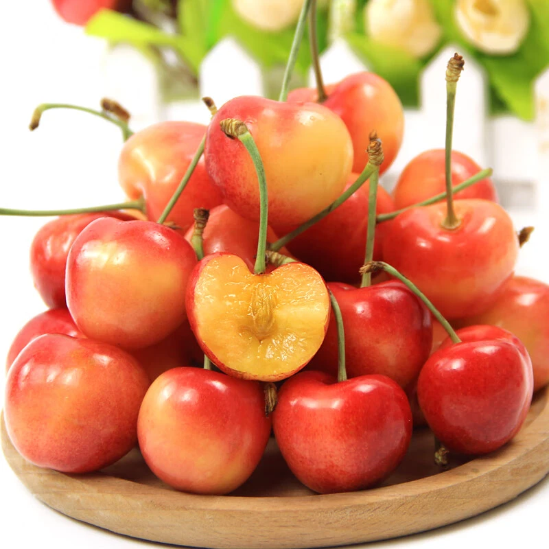 3J智利空运进口雷尼尔金车车厘子（500g/250g可选）黄车黄雷尼尔智利