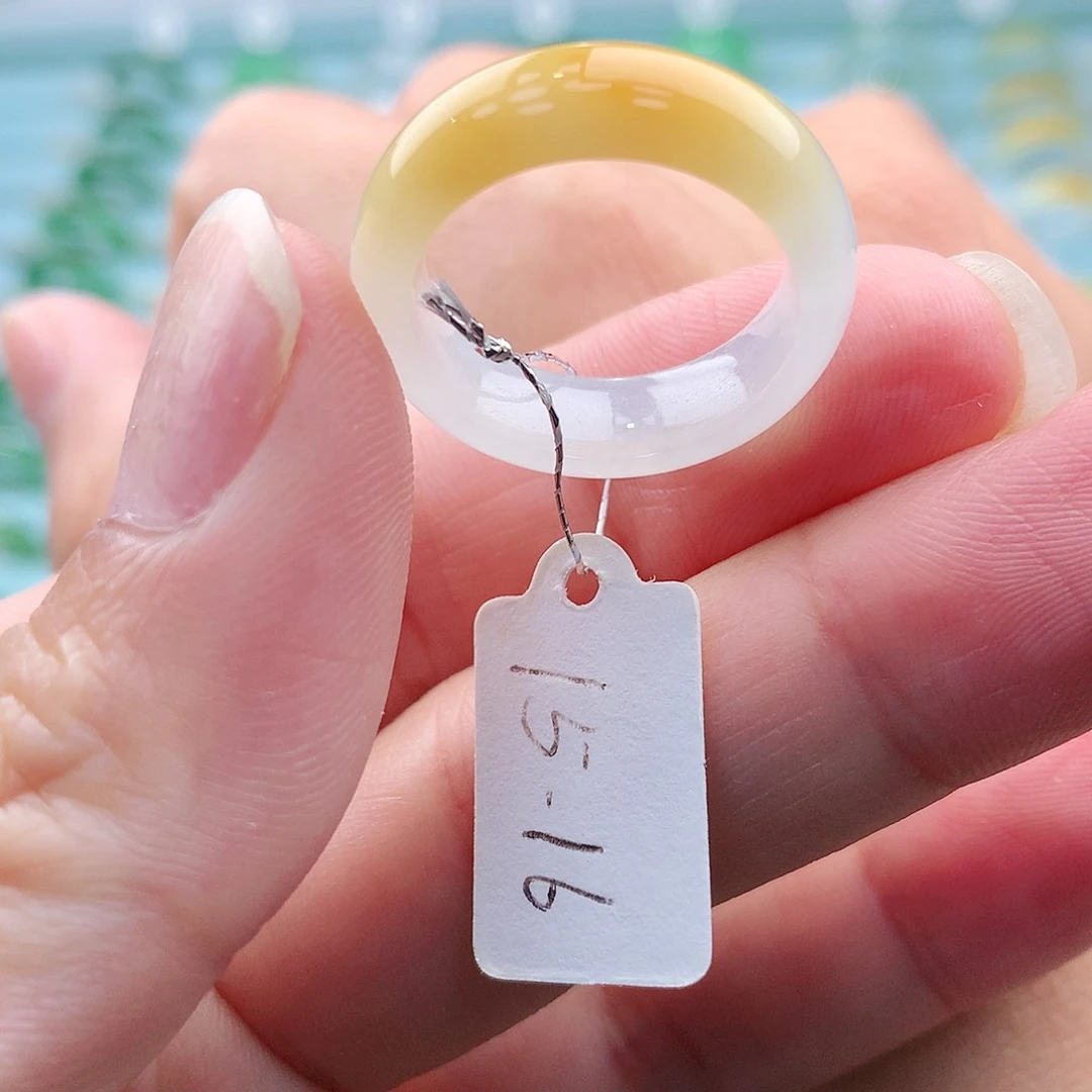 翡翠戒指未镶嵌A货缅甸翡翠