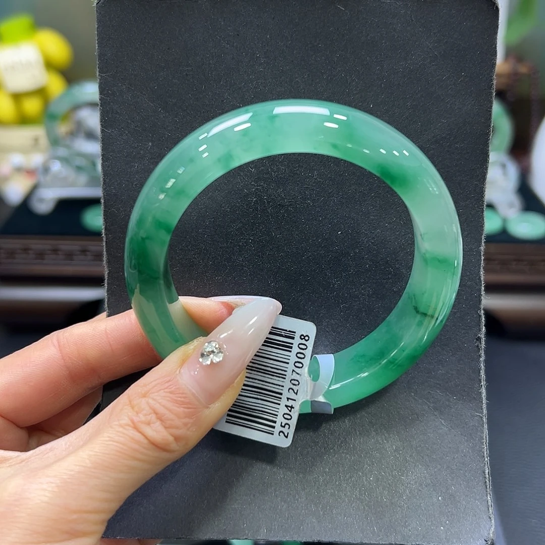 石英质玉（非洲翠）未镶嵌手镯58-59