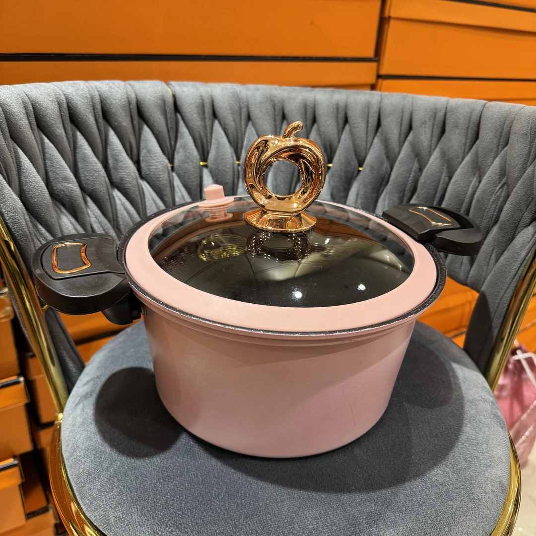 家用微压炖锅多功能不粘锅燃气电磁炉通用煲汤锅