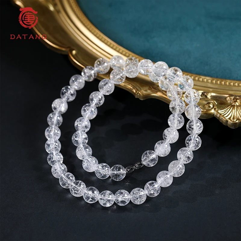 冰川白水晶项链X31980-9.5