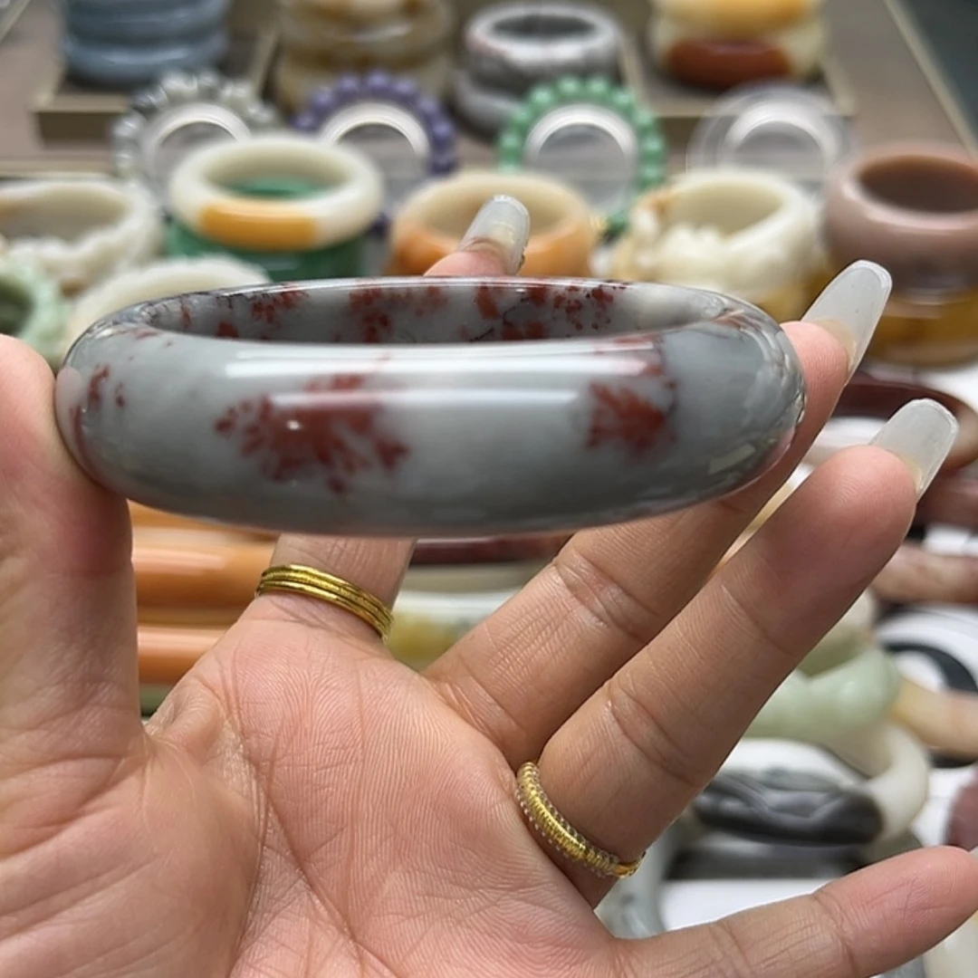 【闪购商品】石英质玉手镯未镶嵌X*L纯天然干枝梅