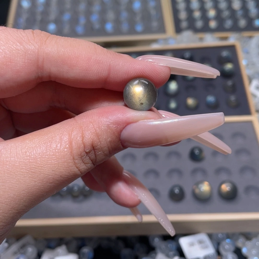 手链未镶嵌长石枕*眠灰月光单珠12mm