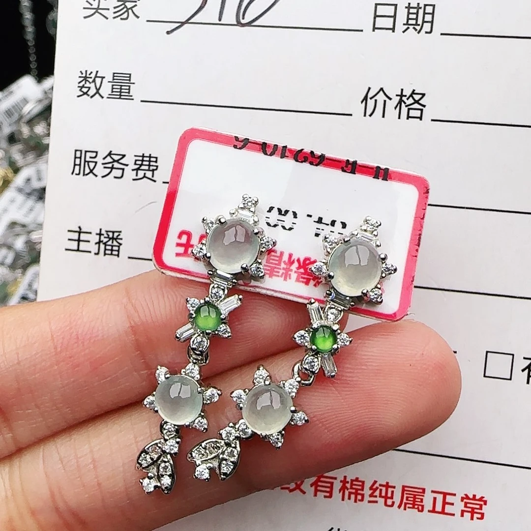 银S925镶嵌戒指翡翠戒指