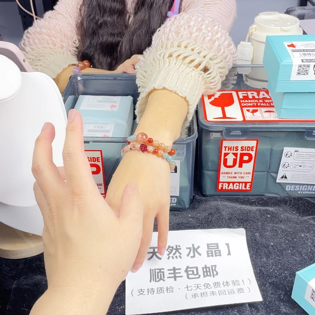 手串银S925镀金镶嵌水晶