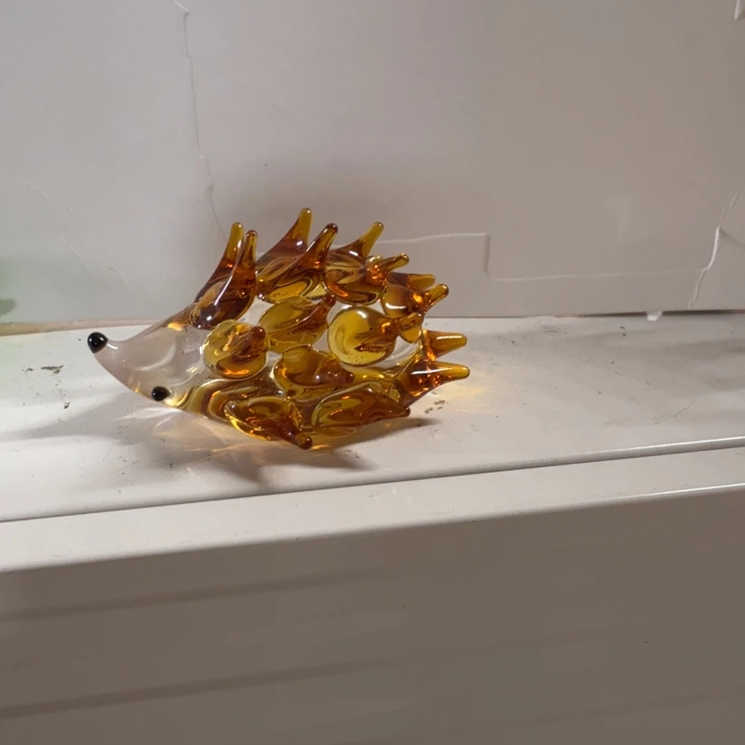 琉璃手工艺品小刺猬