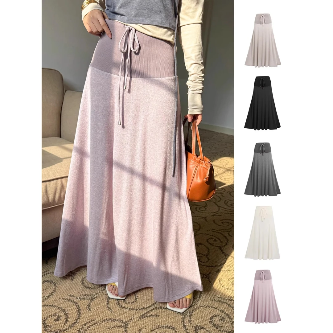 MAKE IF设计师品牌 罗纹长裙 气质显瘦 DSC买手店 CY5M33012