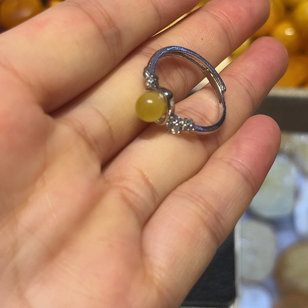 合金颈饰琥珀寻**火蜜蜡戒指