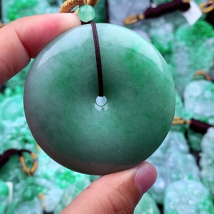 天然翡翠A货平安扣