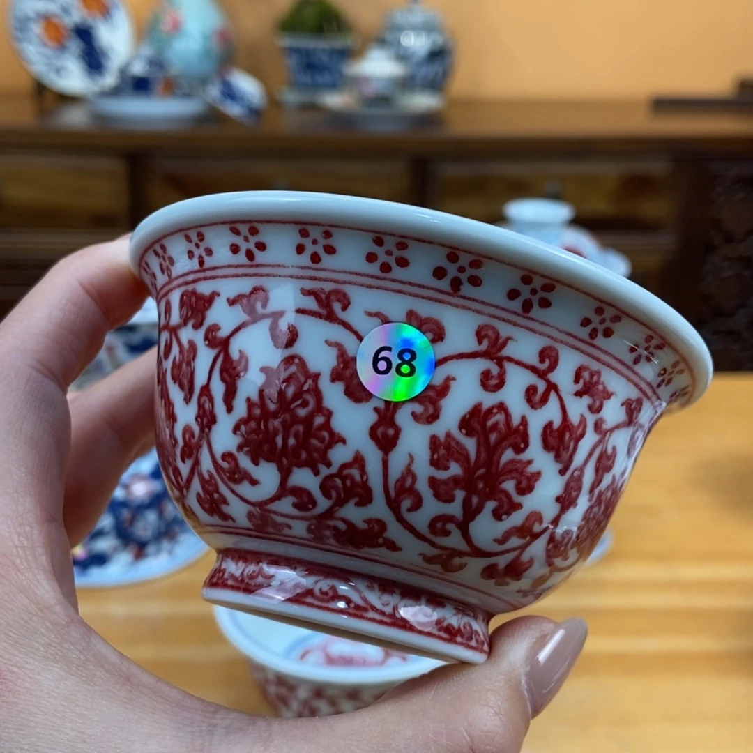 手绘现代茶具非古董