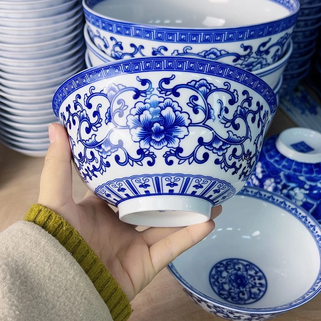 碗用****06个6寸如意牡丹碗