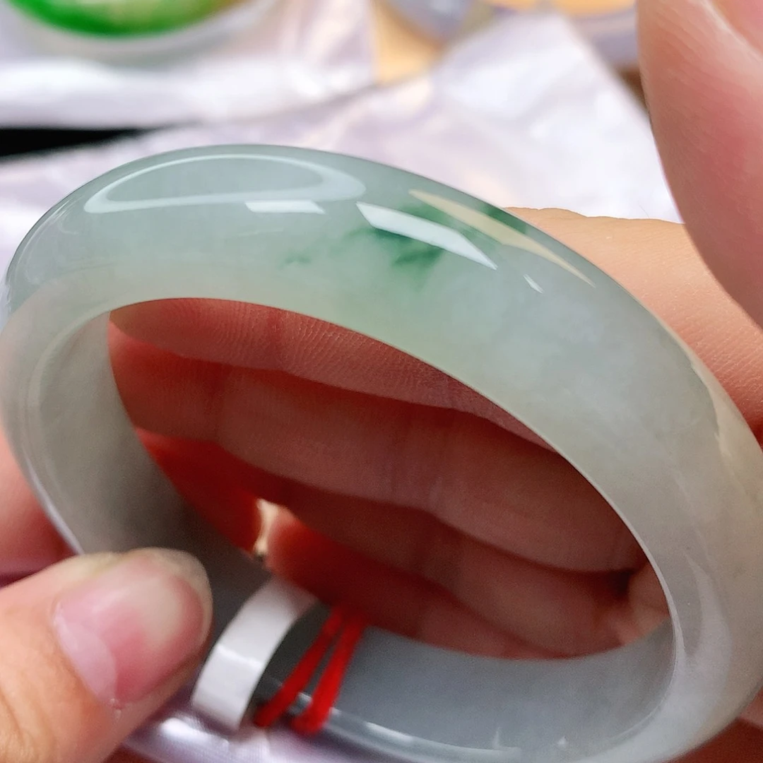 未镶嵌手镯翡翠纯天然A货翡翠冰飘花147