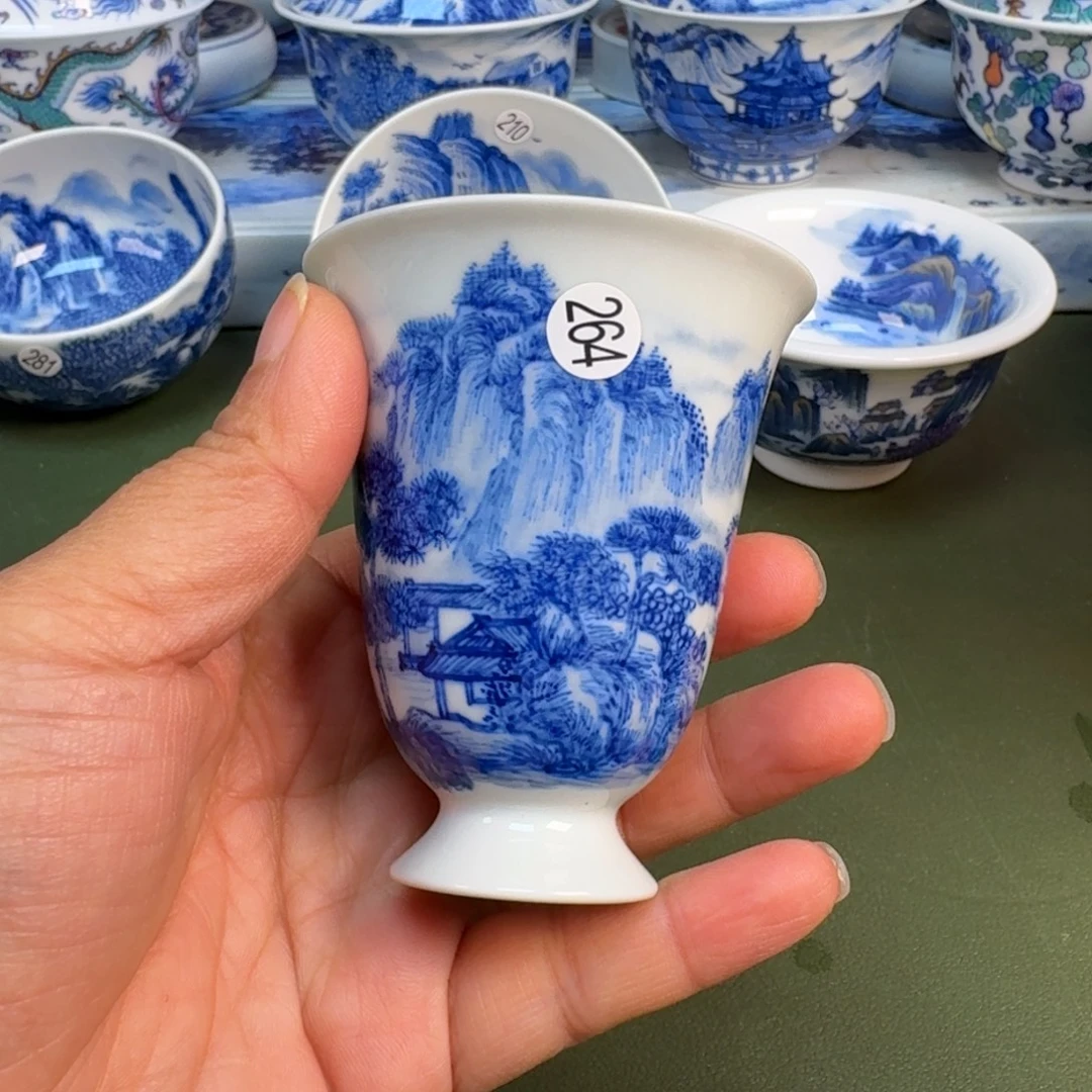 陶景德镇纯手绘茶具圆圆264