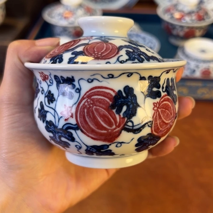 摆件景德镇陶瓷茶器百宝箱