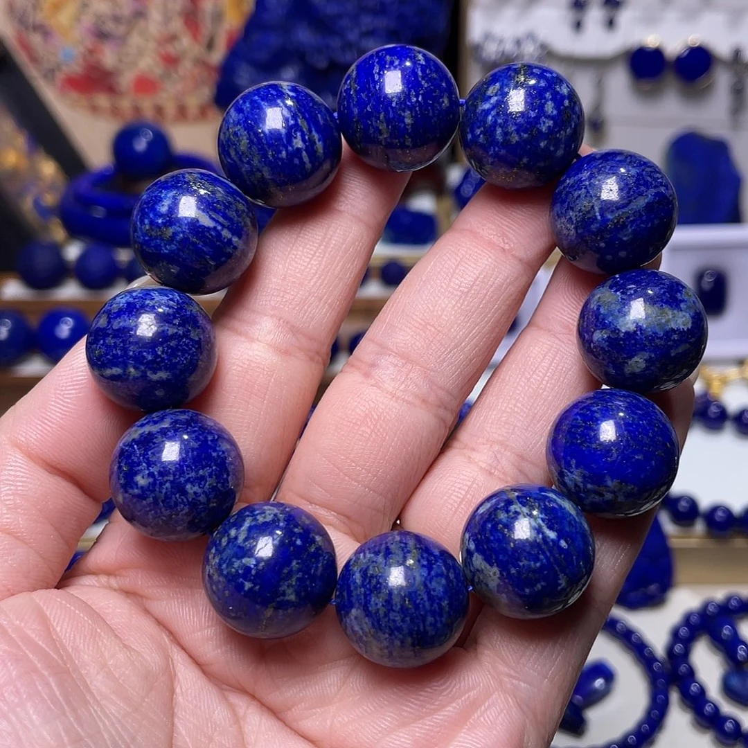 青金石未镶嵌18mm手串