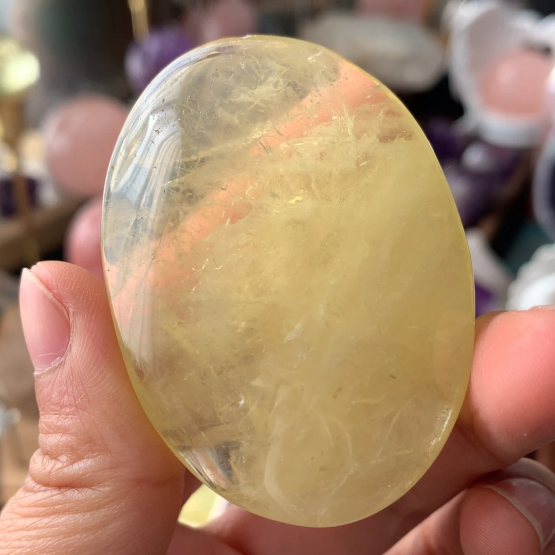 水晶摆件未镶嵌黄水晶肥皂