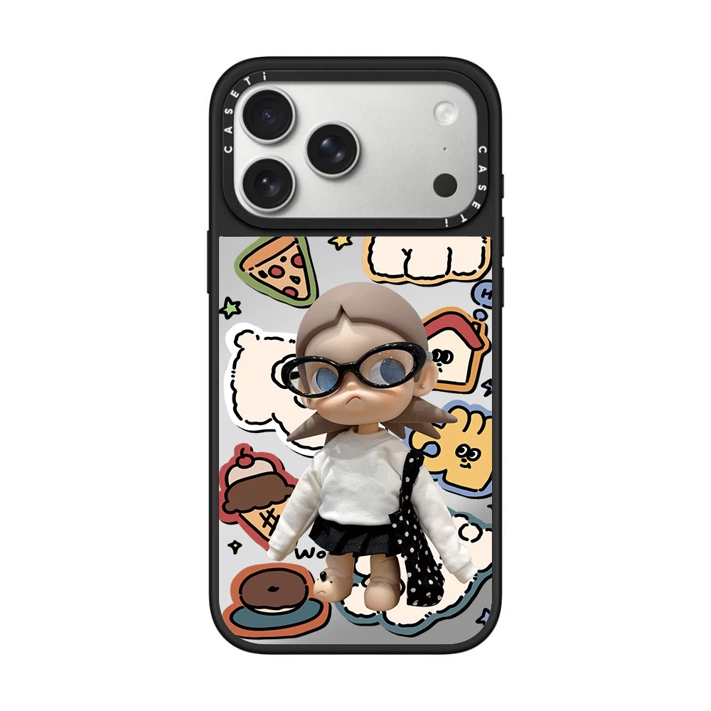 CASETi联名zsiga嘎子姐戴眼镜适用iPhone17ProMax壳苹果16Pro镜面