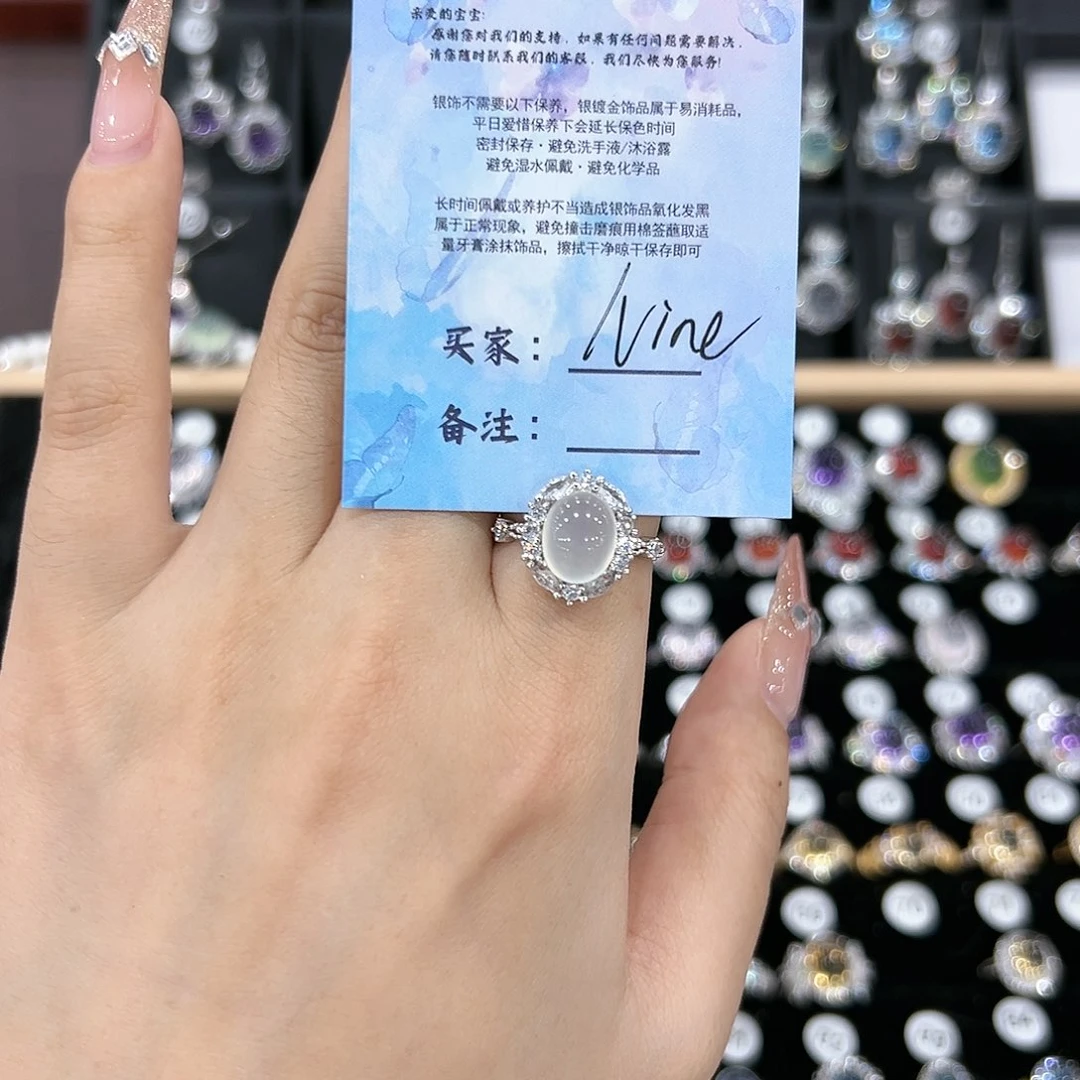 紫晶戒指银S925镶嵌戒指