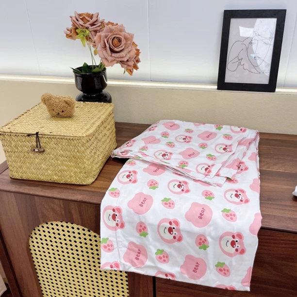 新款四季 100%全棉精梳母婴 斜纹棉大床单缩宽度十公分柔软