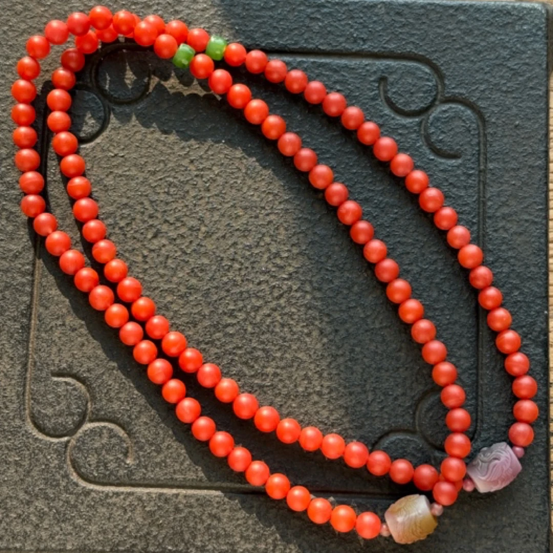 【沐姐珠宝】正宗保山南红6m凤戏牡丹盐源双圈多样性发一——799