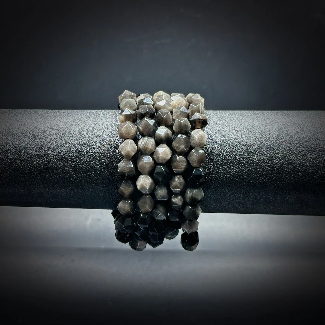 SJ1252 银耀石刻面手链 多样性发其一