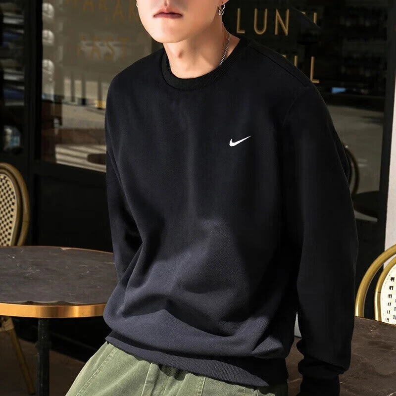 Nike耐克男装圆领卫衣春季新款宽松长袖套头衫休闲运动服DX0812