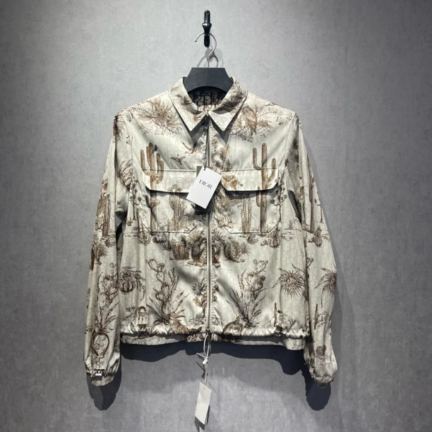 未使用 DIOR/迪奥 TS联名 仙人掌拉链夹克/46 码