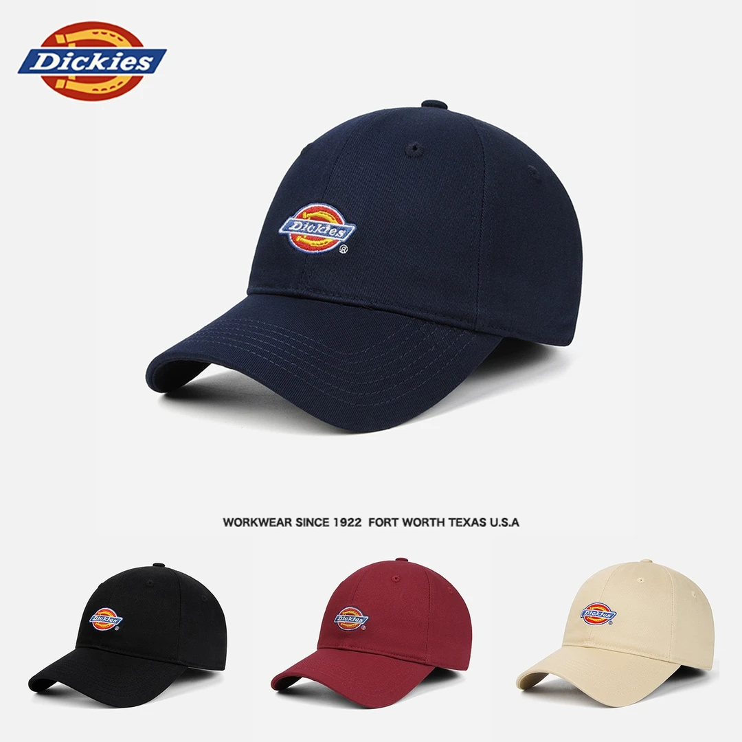 Dickies鸭舌帽男女同款软顶显脸小潮流休闲百搭遮阳棒球帽潮牌