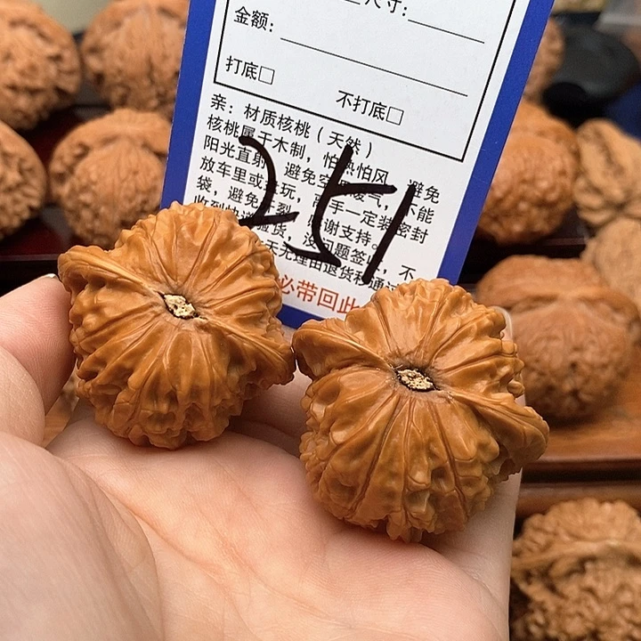 桃核吊坠磨盘狮子头42