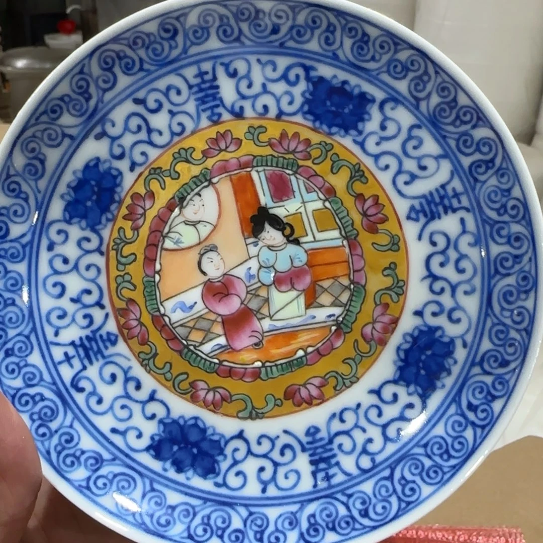 手绘瓷器，全部处理
