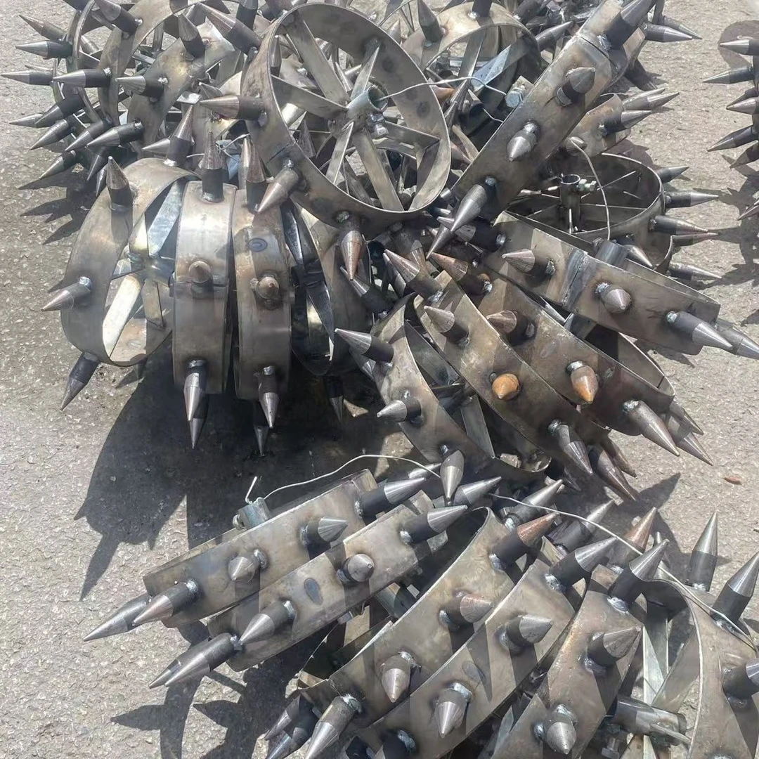 新款大蒜打孔机洋葱锰钢尖齿轴承手动蔬菜定植神器