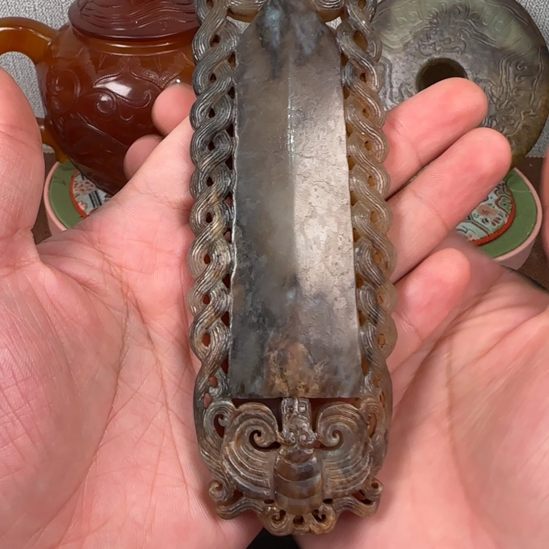 大***唐非常精美的手把件