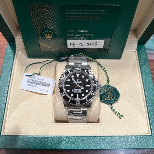 99新 Rolex/劳力士 一表一友/124060/无历黑/23年全套