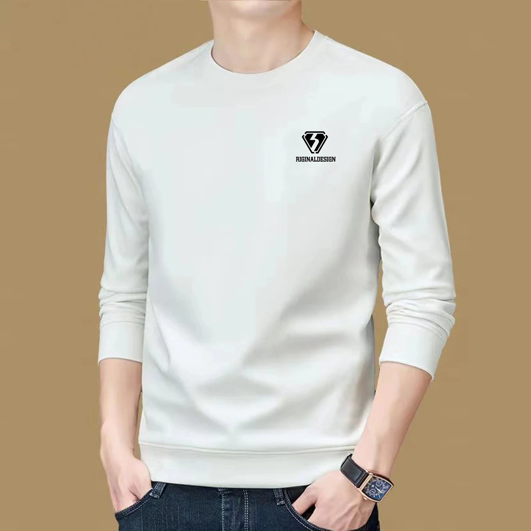 【圆领】重磅男士卫衣圆领长袖秋季春秋套头百搭宽松时尚【闪电三角】